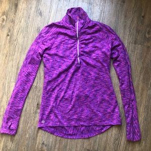 Athleta Purple Mendoza Half Zip Pullover
